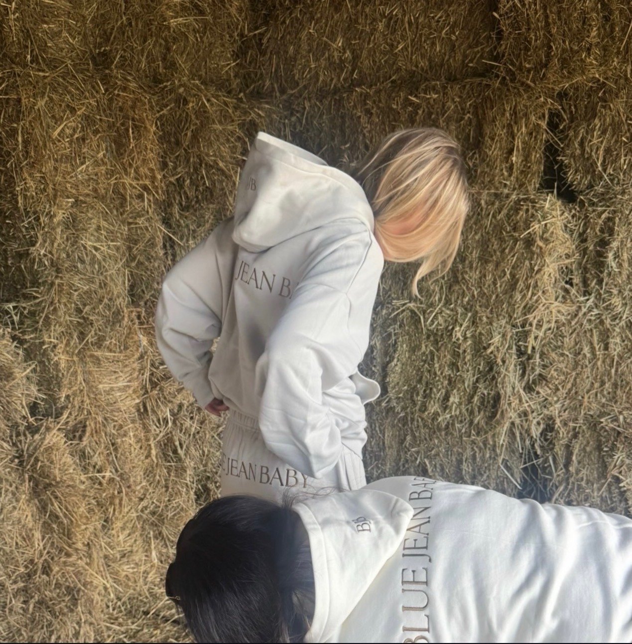Blue Jean Baby in the hay barn